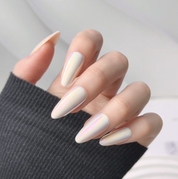 LYN Gel Polish Press On Nails Chrome Colours
